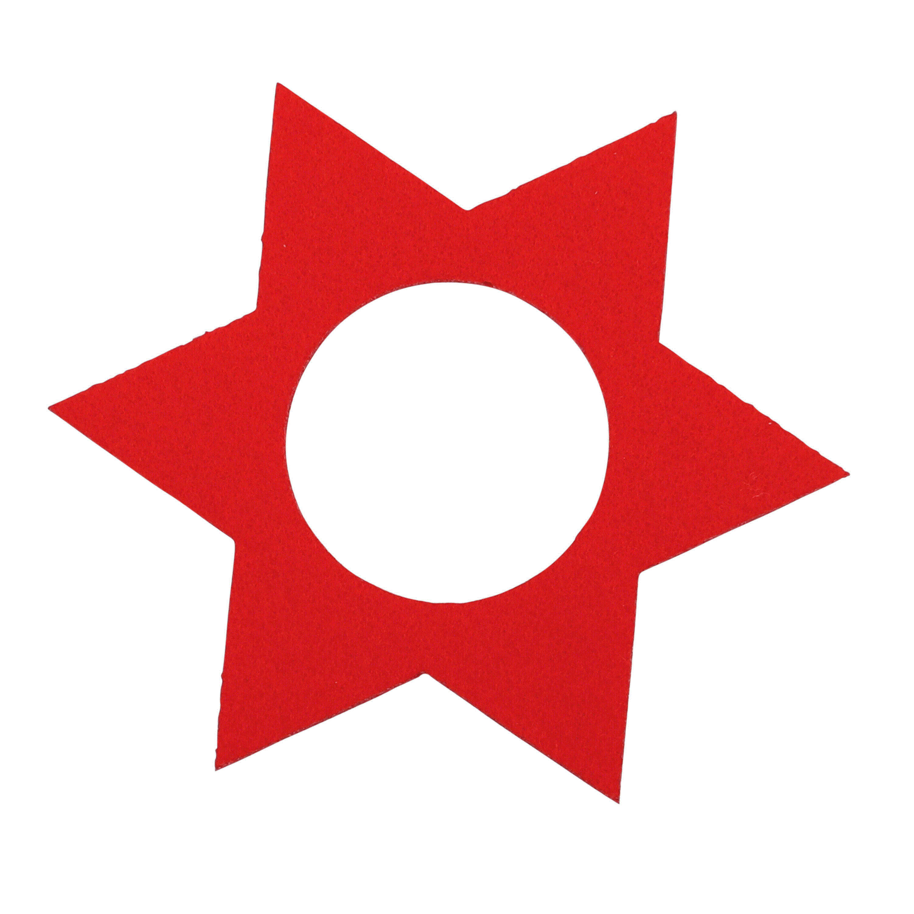 Ahrens Filz Deko Stern rot 