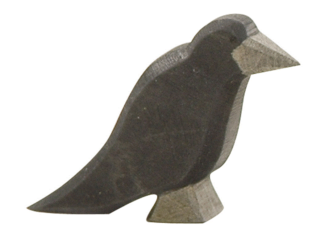 Ostheimer Rabe Holzfigur