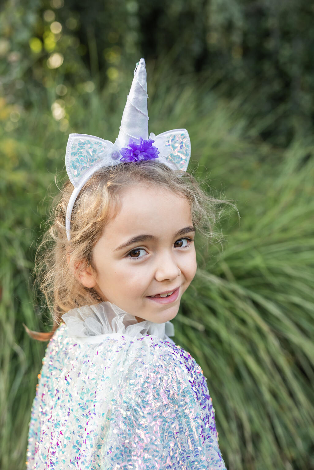 Great Pretenders Glitzernder Einhorn-Umhang mit Haarreif für Kinder