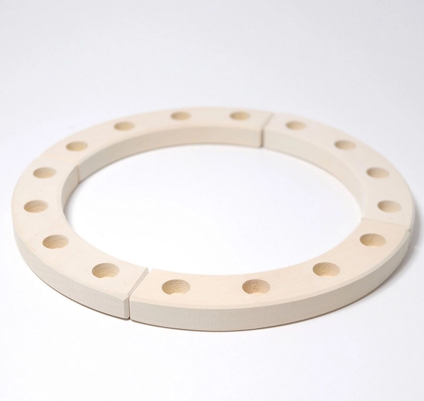 Grimms Geburtstagsring 16 Jahre weiß Festtagsring aus Holz