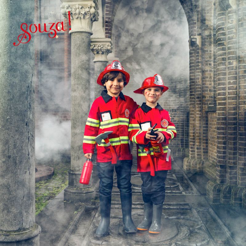 Souza for Kids rotes Feuerwehrkostüm-Set 5-7 Jahre