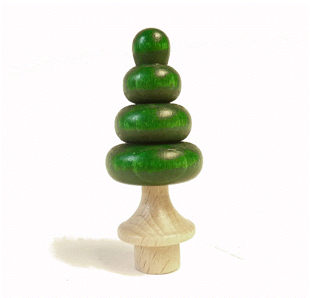 rundum/ARS Steckfigur Baum mit Stamm für Geburtstagsringe und Adventskränze