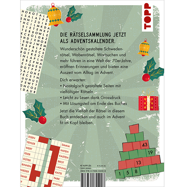 Adventskalender Rentner-Rätselbuch 2  Heine, Stefan