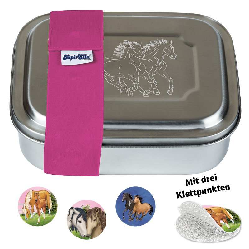 Lutz Mauder TapirElla Edelstahl-Lunchbox , Pferde