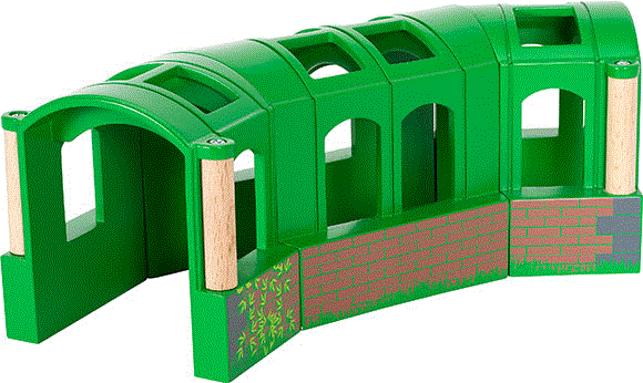 BRIO Flexibler Tunnel für die Holzeisenbahn