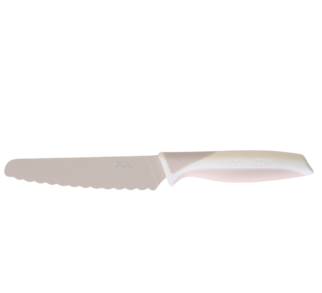 Kiddikutter Cream Lernmesser sicheres Messer für kleine Kinder