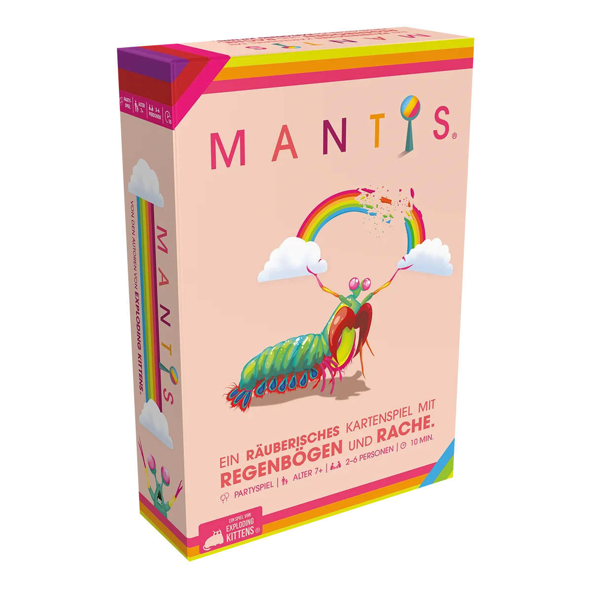 Exploding Kittens Kartenspiel Mantis Partyspiel für 2-6 Personen