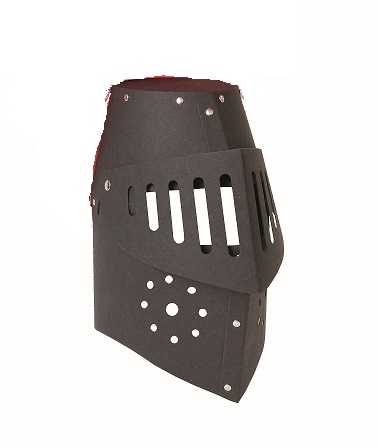 Vah Ritterhelm schwarz Karton genietet