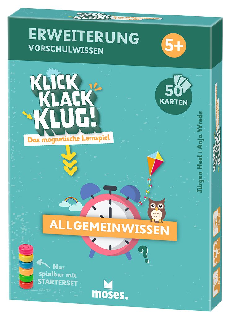 moses Klick Klack Klug Erweiterungsset 1 - ab 5 Jahren Das magnetische Lernspiel
