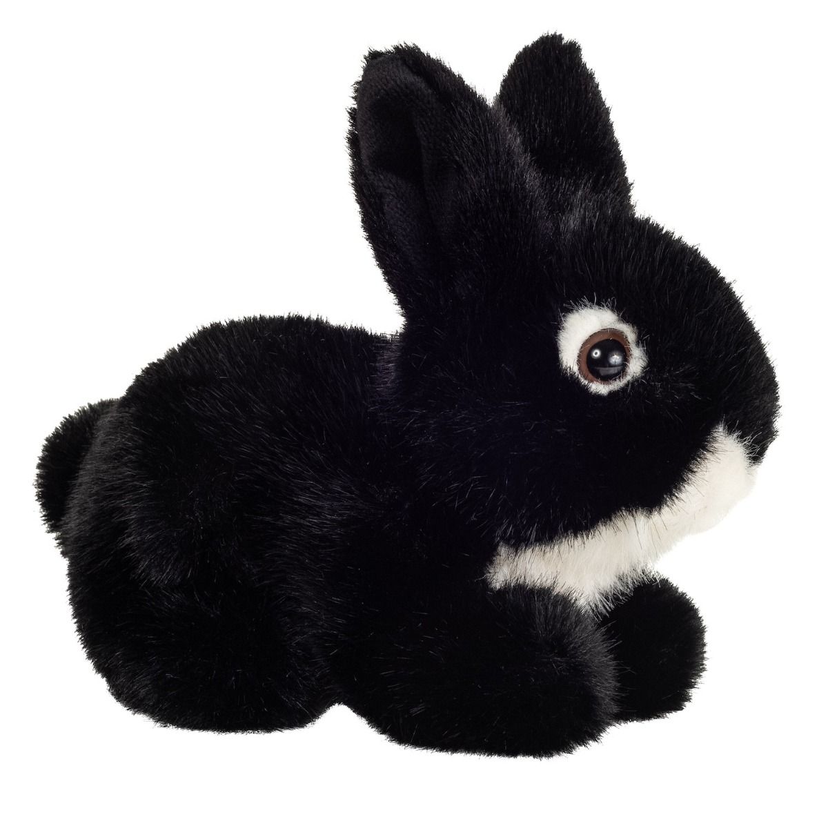 Hermann Teddy Hase sitzend schwarz 17 cm Stofftier