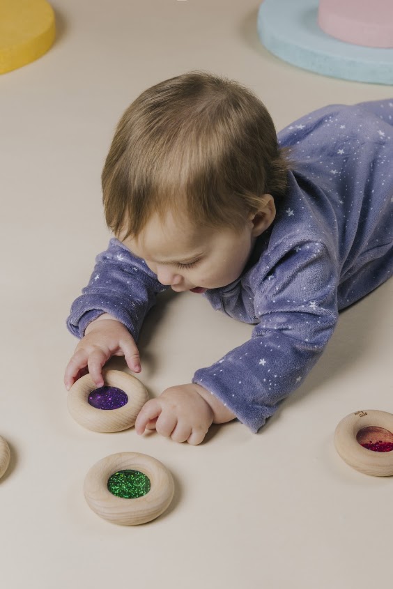 Petit Boum Sensory Calm Donut Purple Sensorik Spielzeug für Babys