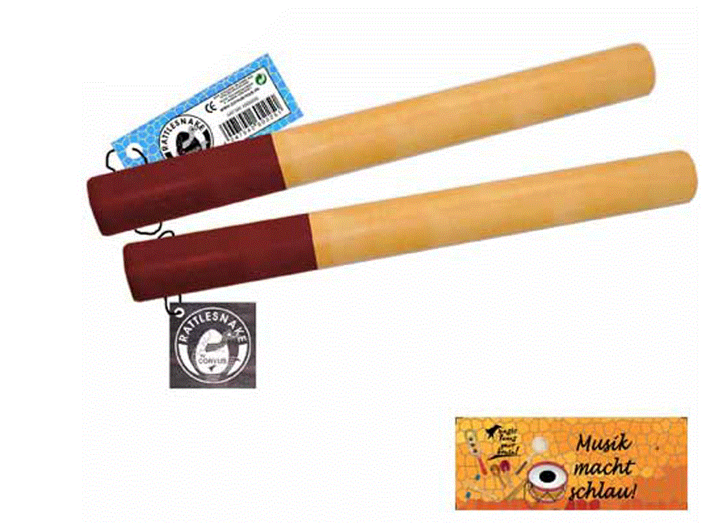 Rattlesnake Instrument KS-Klanghölzer 18 cm (Paar) 