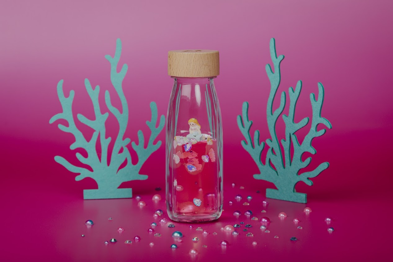 Petit Boum Move Bottle Sea Sparkle Sensorik Spielzeug Sensory Bottle