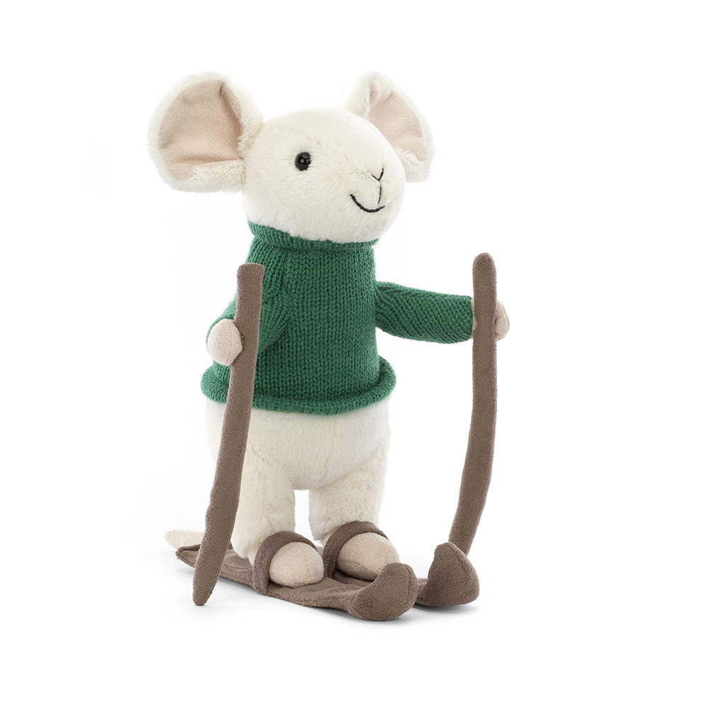 Jellycat Stofftier Merry Mouse Skiing