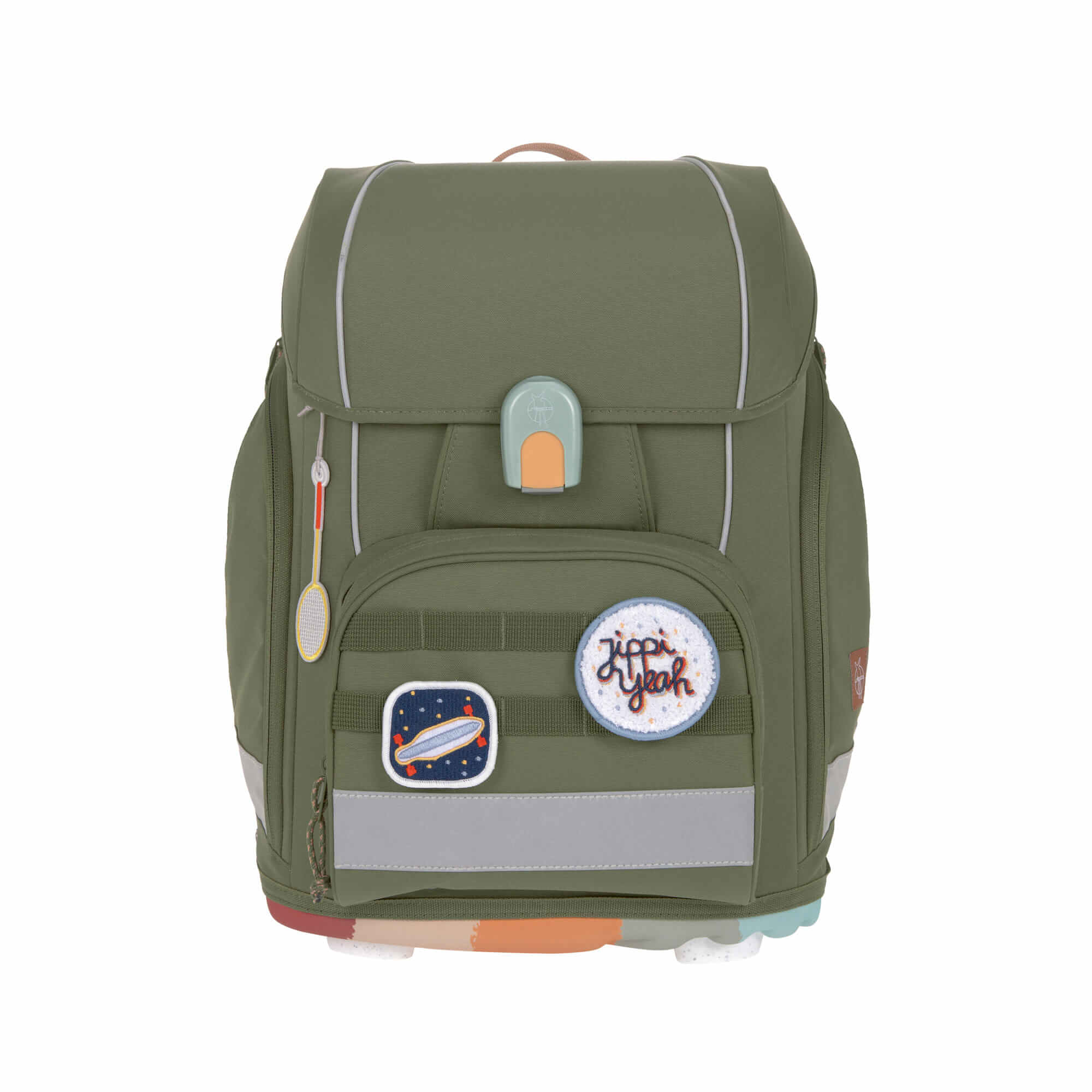 Lässig School Set Boxy Unique olive Schultasche / Schulranzen Set