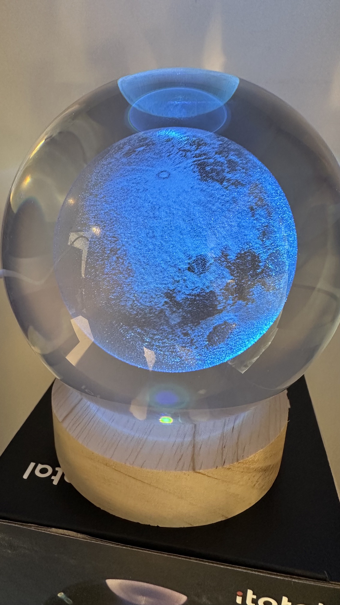 iTotal Kristallkugel-Lampe Mond groß