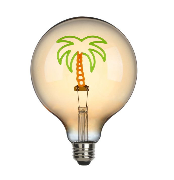 Sompex Leuchtmittel LED Filament Palme amber Durchmesser 12,5cm