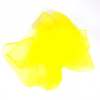 Jongliertuch 60cm x 60cm - Gelb 