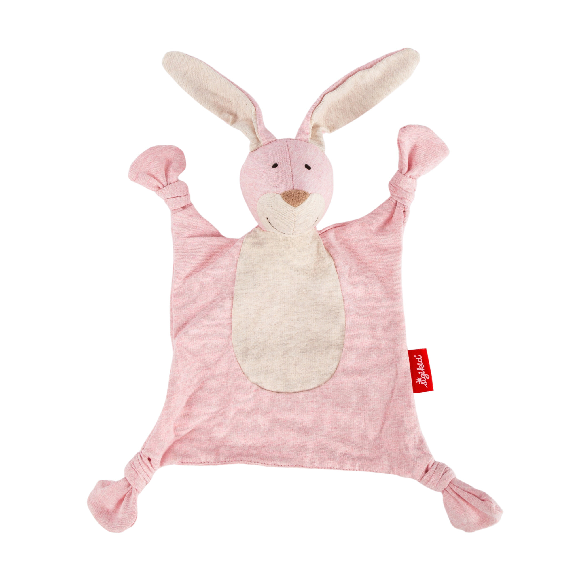 Sigikid Schnuffeltuch Hase Jersey Bio-Baumwolle rosa