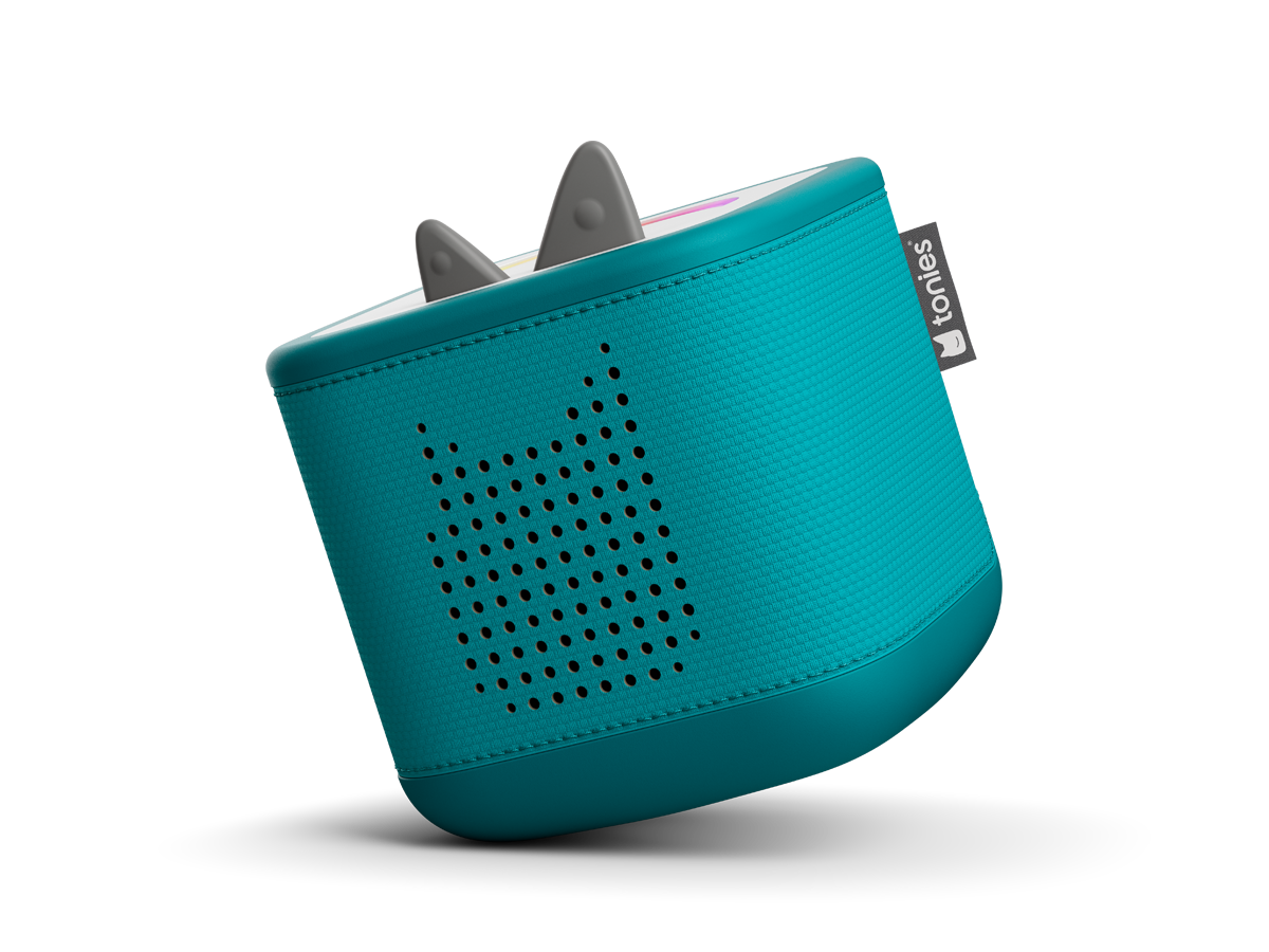 Tonies Toniebox 2 Meeresgrün Starter Set mit Kreativ-Tonie Rot