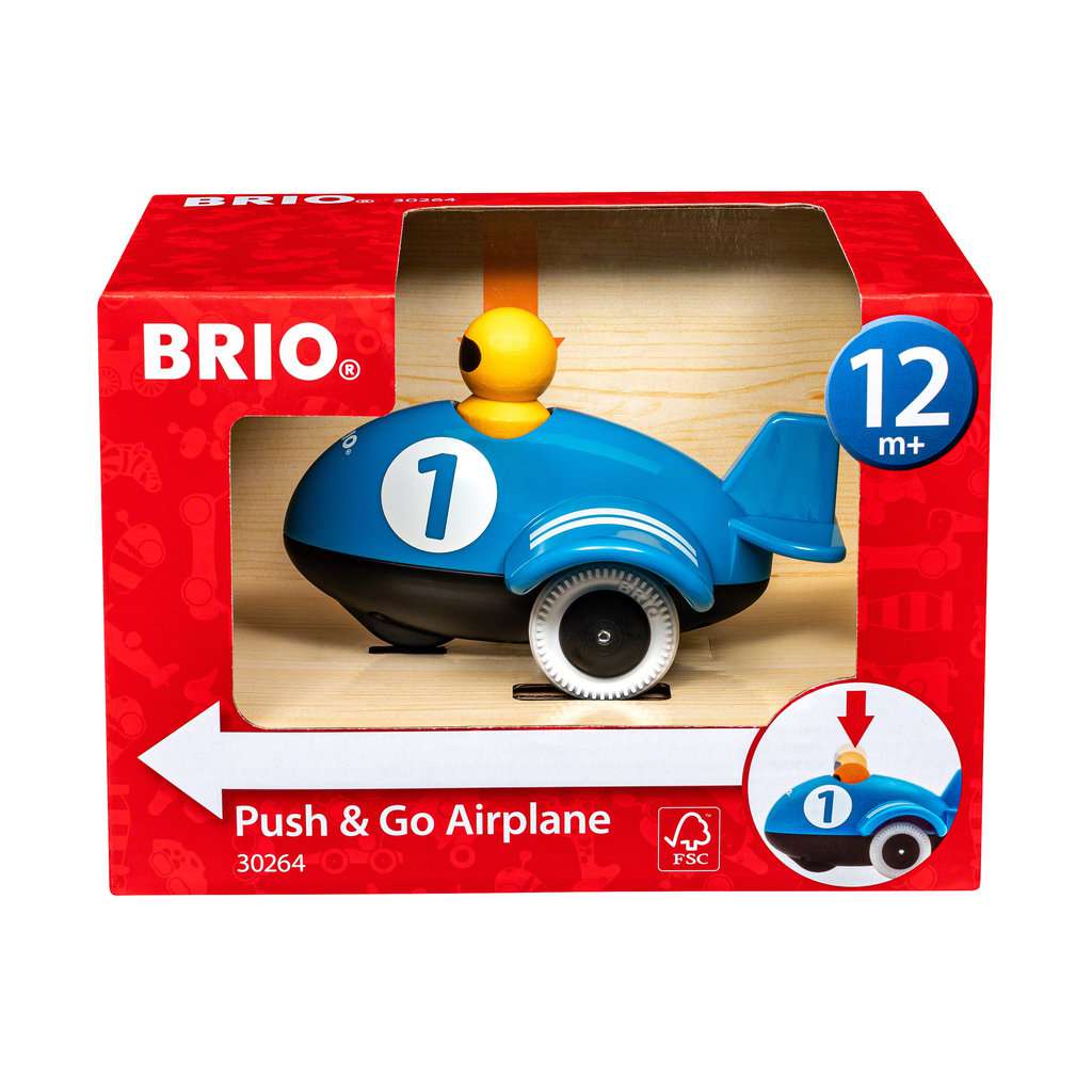 BRIO Push & Go Flugzeug