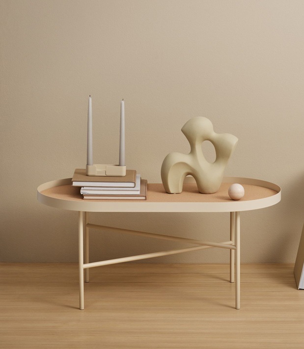 DesignBite BIG HUG Kerzenhalter - beige