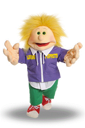 Living Puppets Handpuppe Sascha 65cm Rarität