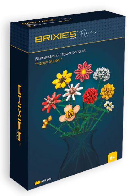 Brixies Plus Blumenstrauss Happy Sunset Klemmbausteine