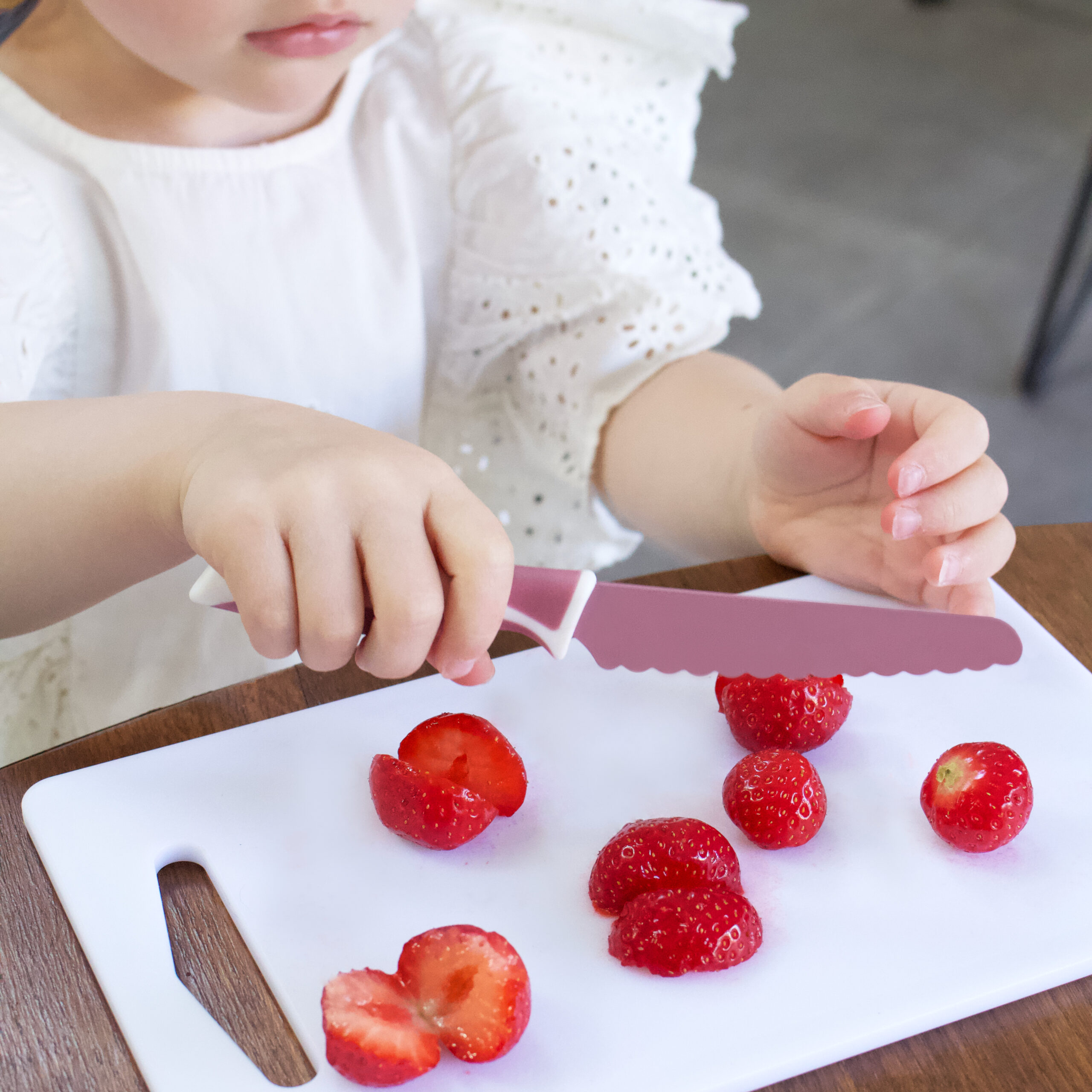 Kiddikutter Kinder-Lernmesser Fig  lila