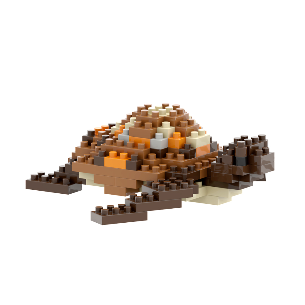 Brixies Schildkröte 103 Mini-Klemmbausteine