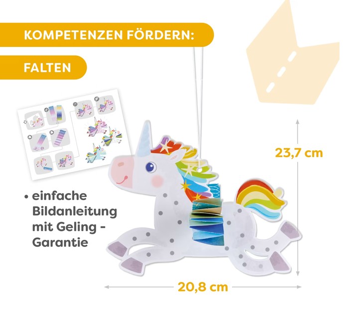 Haba Sachenmacher Bastelset Erstes Falten Einhörner