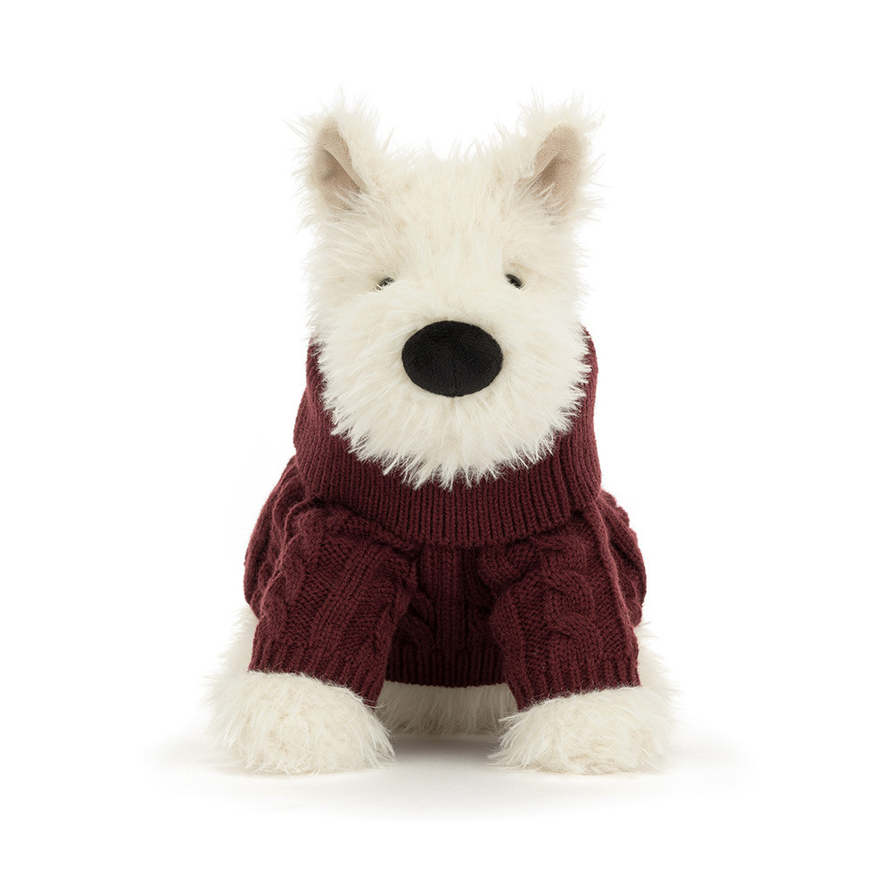 Jellycat Stofftier Munro Scottie Dog 'Winter Jumper'