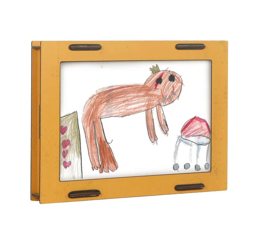 Werkhaus Bildersammelrahmen A4 - gelb Platz für viele Kunstwerke Werkhaus Bildersammelrahmen A4 - gelb Platz für viele Kunstwerke