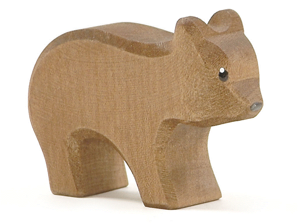 Ostheimer Bär klein laufend Holzfigur