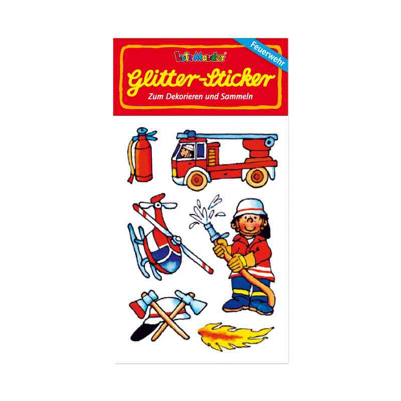 Lutz Mauder Glitter-Sticker Benny Brandmeister 2 