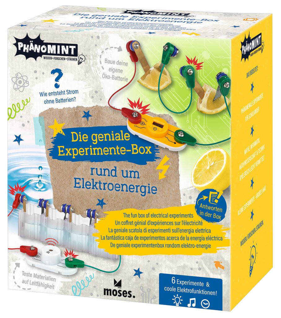 PhänoMINT Experimente-Box rund um Elektroenergie 