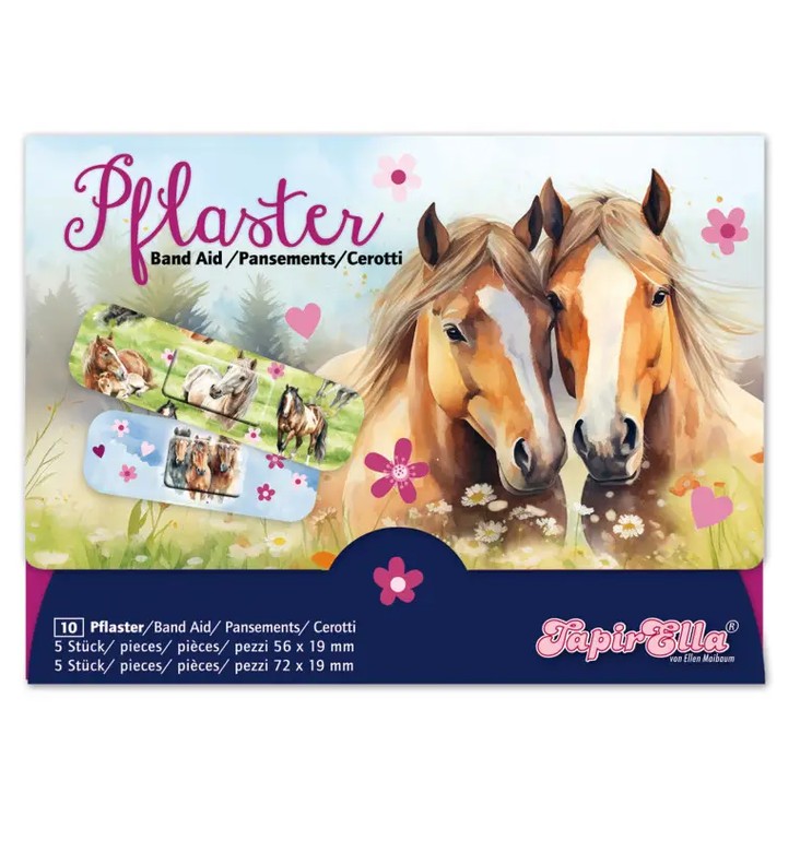 TapirElla Pflasterbriefchen Pferde 2 mit 10 Pflastern