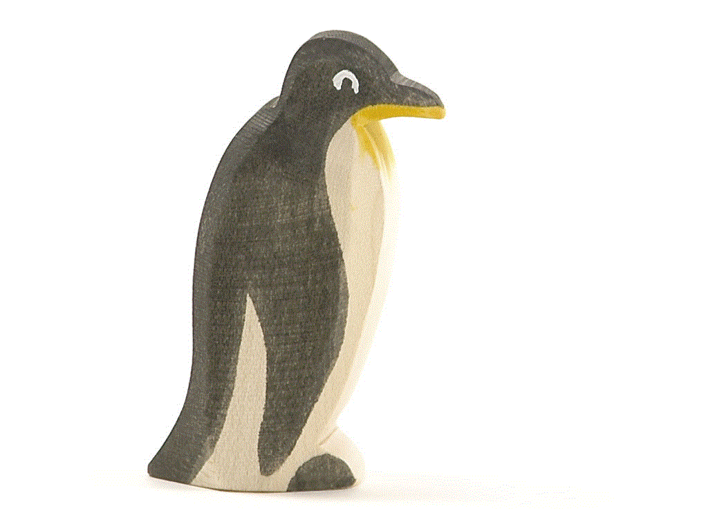Ostheimer Pinguin Schnabel gerade Holzfigur