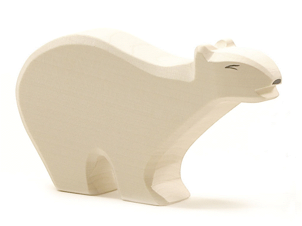 Ostheimer Eisbär groß Holzfigur