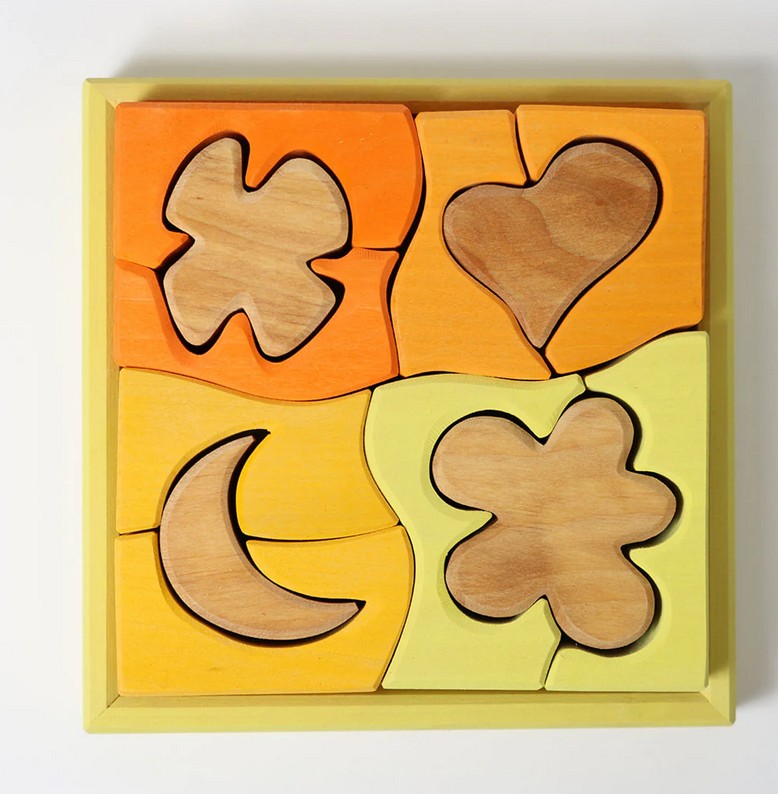 Grimms Bauspiel Gelb Holzspielzeug