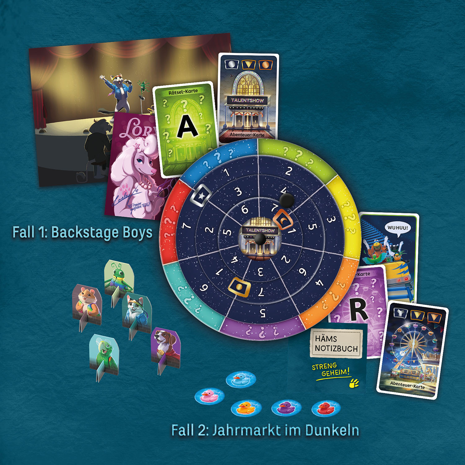 Kosmos EXIT® Das Spiel Family Backstage Boys & Jahrmarkt im Dunkeln