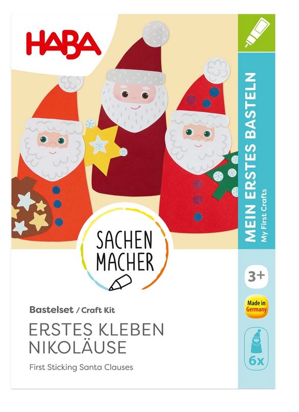 Haba Sachenmacher Bastelset Erstes Kleben Nikoläuse 