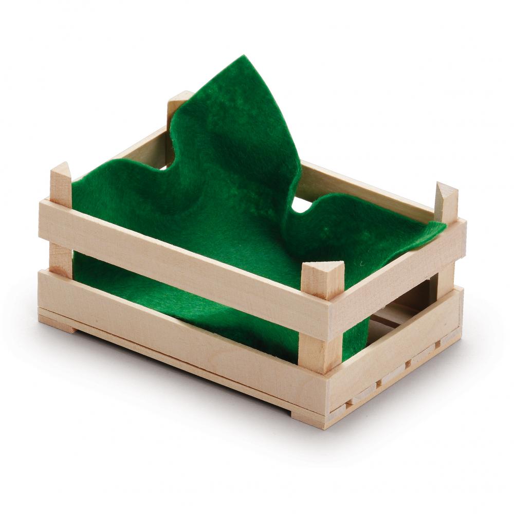 Erzi Obststiege klein mit Vlies Kaufladen Zubehör