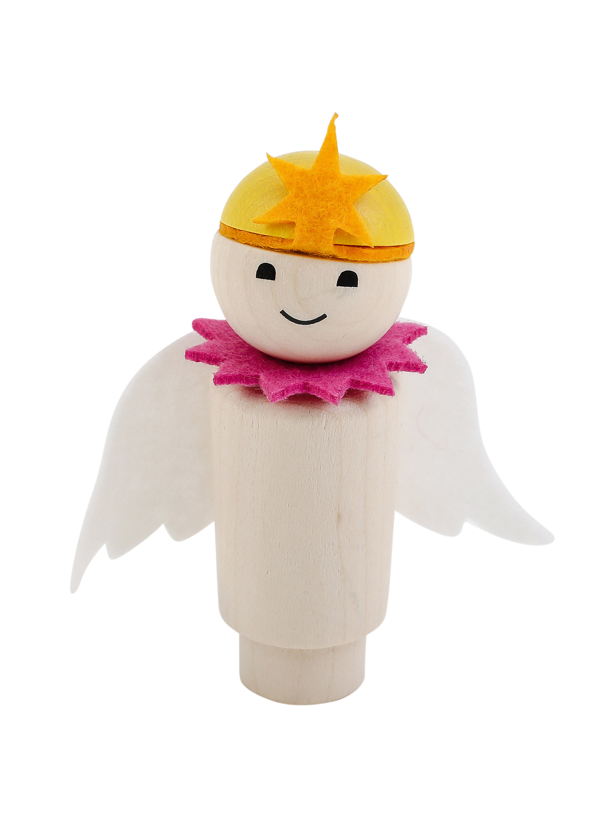 Ahrens Geburtstags-Steckfigur Engel pink