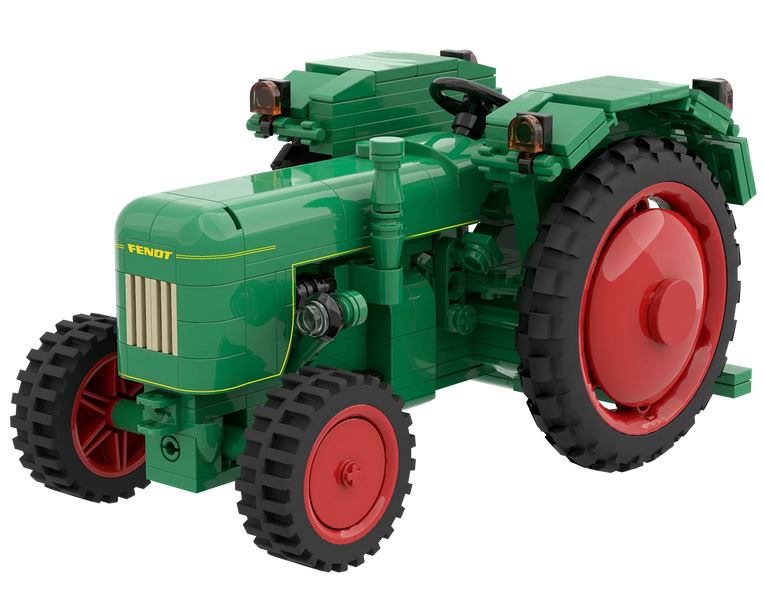 Brixies Plus Klemmbaustein Traktor Fendt Dieselross F28 Classic Club Edition