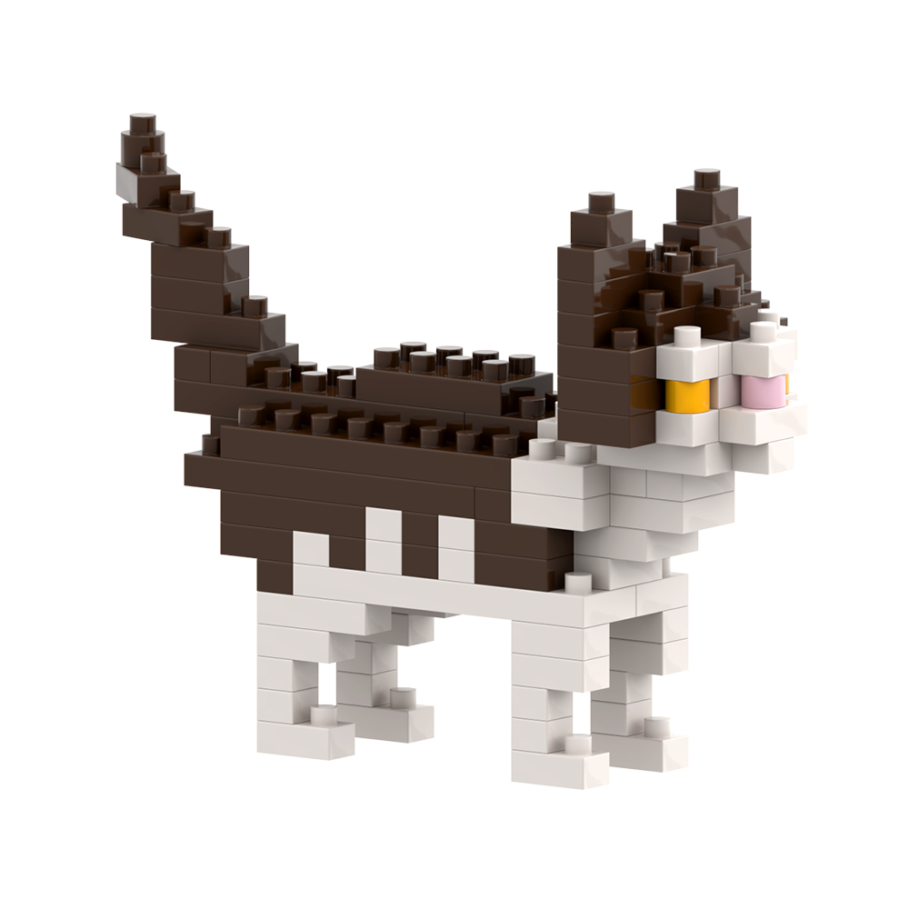 Brixies Hauskatze 93 Mini-Klemmbausteine