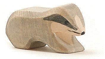 Ostheimer Dachs klein Holzfigur