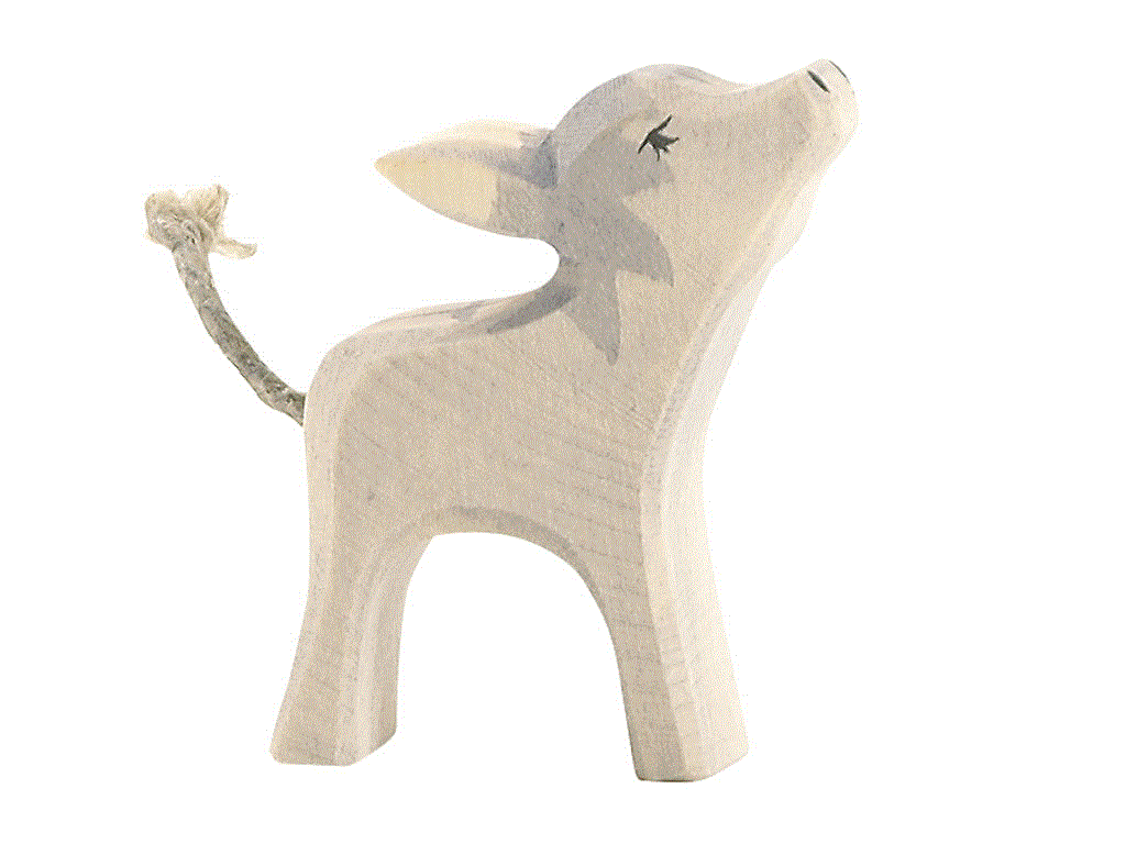 Ostheimer Esel klein Kopf hoch Holzfigur