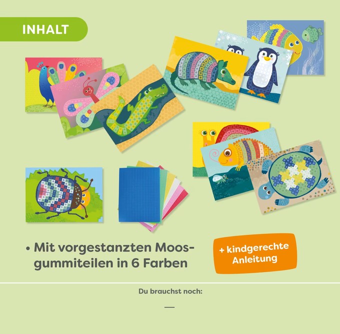 HabaSachenmacher  Bastelset Erstes Kleben Moosgummi-Mosaik