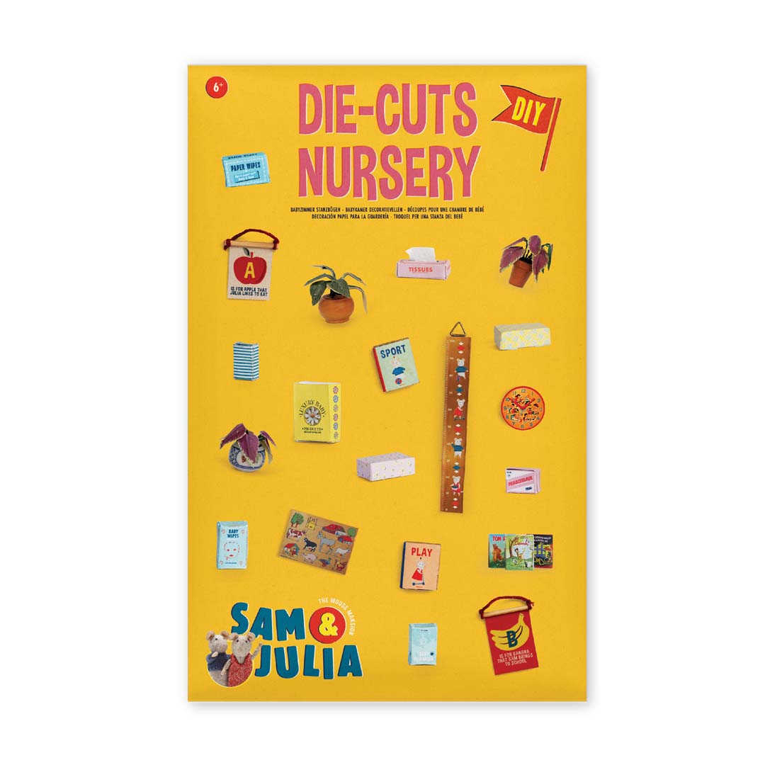 Sam und Julia Mäusehaus Baukastenset Babyzimmer Minis DIY Puppenhaus Deko Zubehör